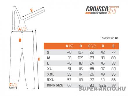 Delphin Cruiser Cros 5T Tavaszi Őszi Nadrág Horgász Ruha King Size 3