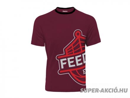 Delphin Bordó Színű Feeder Mintás Horgász Póló XXXXXL-es King Size 2