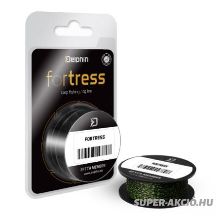 Delphin Fortress Fonott 20m 35 Lbs Horgász Előkezsinór Fekete Zöld 2