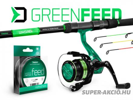 Delphin Green Teljes Feeder Horgászbot Szett 360cm 100g 1