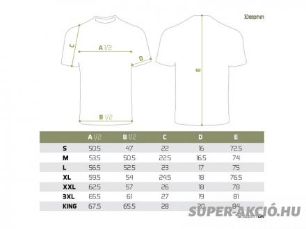 Delphin Logos Horgász Póló Zöld M 4