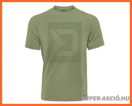 Delphin Logos Horgász Póló Zöld M