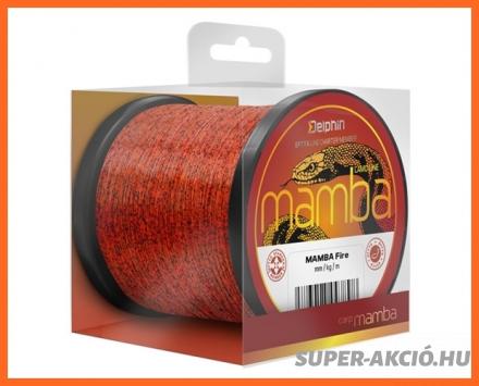 Delphin Mamba Carp Fire Monofil Horgász Zsinór Narancssárga 1200m 0,28mm 6,1Kg
