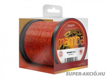 Delphin Mamba Carp Fire Monofil Horgász Zsinór Narancssárga 600m 0,28mm 6,1Kg 1