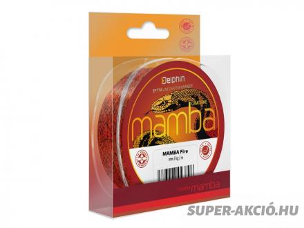 Delphin Mamba Fire 3D Monofil Feeder Horgász Zsinór Narancssárga 200m 0,26mm 5,2Kg 1