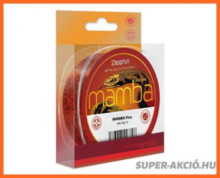 Delphin Mamba Fire 3D Monofil Feeder Horgász Zsinór Narancssárga 200m 0,26mm 5,2Kg