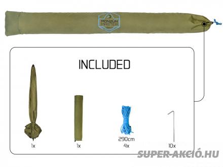 Delphin Monzun Sátras Horgász Ernyő 250cm 8