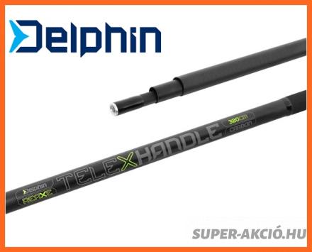 Delphin Reaxe Teleszkópos Merítőháló Nyél 400cm