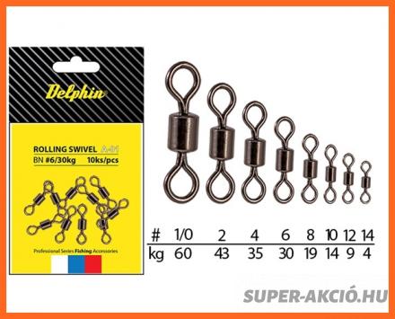 Delphin Rolling Swivel Forgókapocs 2-es