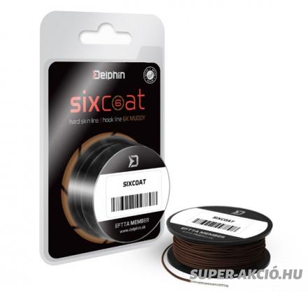 Delphin Sixcoat Bevonatos 13m 25 Lbs Barna Horgász Előkezsinór 2