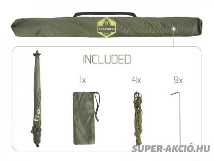 Delphin Thunder Full Wall Sátras Horgász Ernyő 250cm 9