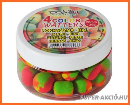 Dovit 4 Color Wafters Horgász Pellet Fokhagyma Hal 20mm 120g