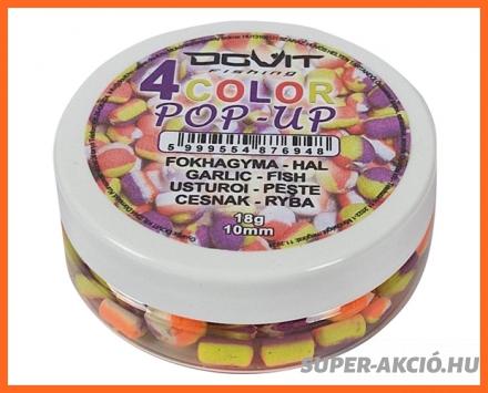 Dovit 4 Color Pop Up Lebegő Method Csali Fokhagyma Halas 10mm 18g