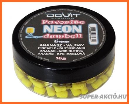 Dovit Favorite Dumbell Neon Horgász Pellet Ananász Vajsav 5mm 18g