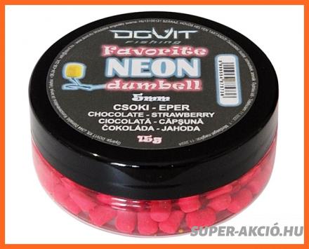Dovit Favorite Dumbell Neon Horgász Pellet Csoki Eper 5mm 18g