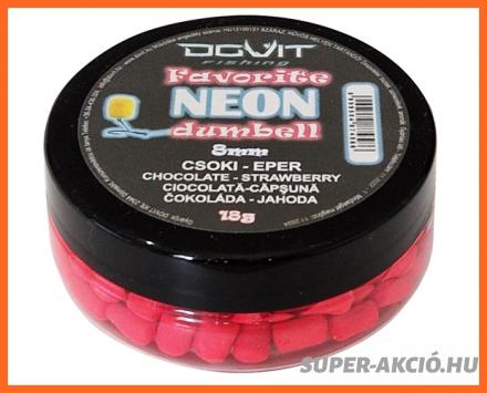 Dovit Favorite Dumbell Neon Horgász Pellet Csoki Eper 8mm 15g
