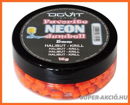 Dovit Favorite Dumbell Neon Horgász Pellet Krill Halibut 5mm 15g