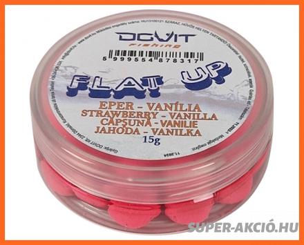 Dovit Flat Up Horgász Pellet Közepes Eper Vanília 15g