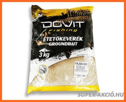 Dovit Grundbait Horgász Etetőanyag Vajsavas 3000g