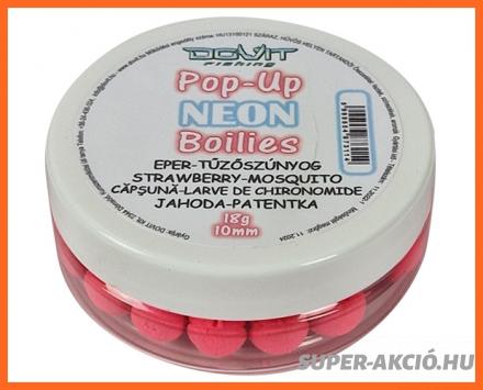Dovit Pop Up Neon Horgász Bojli Eper Tűzőszúnyog 10mm 18g