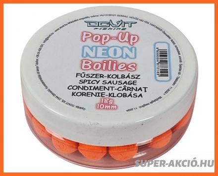 Dovit Pop Up Neon Horgász Bojli Fűszer Kolbász 10mm 18g