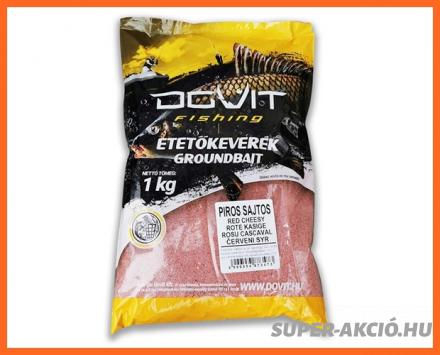 Dovit Grundbait Horgász Etetőanyag Piros Sajtos 1000g