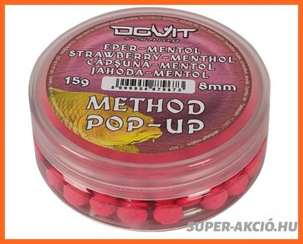 Dovit Pop Up Lebegő Horgász Bojli Eper Mentol 8mm 15g