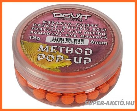 Dovit Pop Up Lebegő Horgász Bojli Narancs Vajsav Faeper 8mm 15g