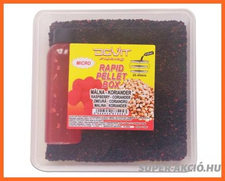 Dovit Rapid Pellet Boksz Koriander Málna 450g+150ml Aroma