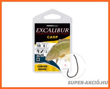 Energo Team Excalibur Carp Curved Bojlis Horgász Horog 2-es 8db/csomag