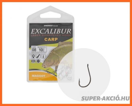 Excalibur Carp Maggot Pontyozó Horog 8-as 10db/csomag