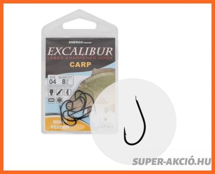 Excalibur River Feeder Horog Fekete 4-es 8db/csomag