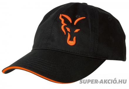 Fox Baseball Fekete Narancs Horgász Sapka 2