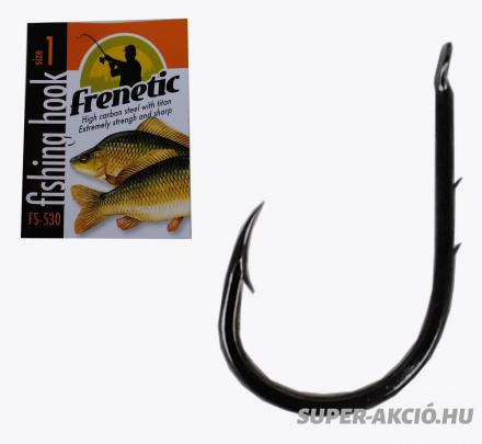 Frenetic Fs 530 Erős Nagyhalas Horgász Horog 10db 1-es 2
