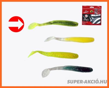 Frenetic Halfarkú Gumihal Műcsali 7,5cm 5db Zöld Átlátszó