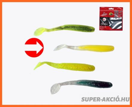 Frenetic Halfarkú Gumihal Műcsali 7,5cm 5db Sárga Átlátszó