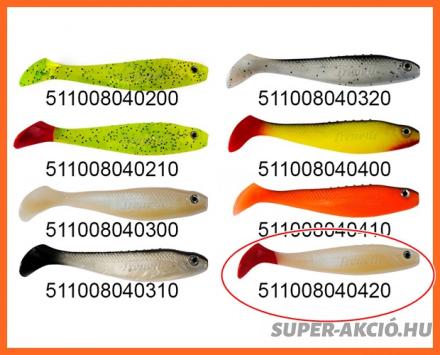 Frenetic Kage Műcsali Gumihal 8cm 5db Gyöngyház Piros Úszóval