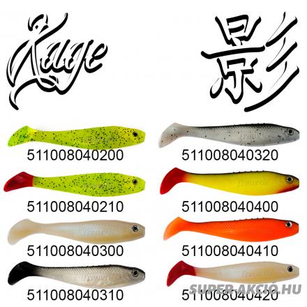 Frenetic Kage Műcsali Gumihal 8cm 5db Ezüst Fekete Csillám 2