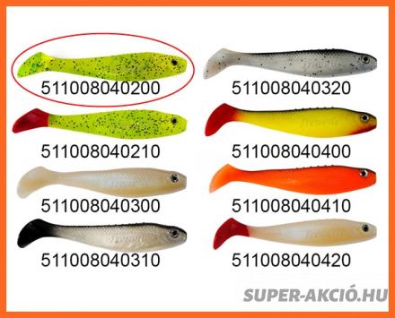 Frenetic Kage Műcsali Gumihal 8cm 5db Neon Csillám