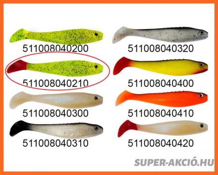 Frenetic Kage Műcsali Gumihal 8cm 5db Neon Csillám Piros Úszó
