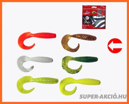 Frenetic Egyfarkú Twister Műcsali 7cm 5db Arany