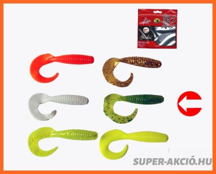 Frenetic Egyfarkú Twister Műcsali 7cm 5db Sötét Zöld