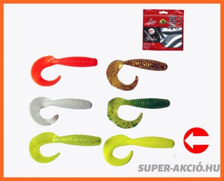 Frenetic Egyfarkú Twister Műcsali 7cm 5db Fluo Sárga