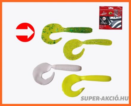 Frenetic Közepes Twister Farkas Műcsali 6,5cm 7db Sötét Zöld