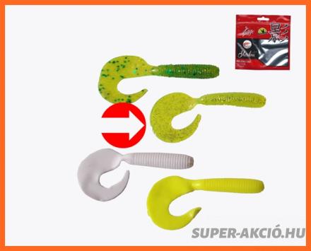 Frenetic Közepes Twister Farkas Műcsali 6,5cm 7db Világos Zöld