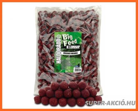 Haldorádó Big Feed 21mm 2500gr Horgász Bojlik Fűszeres Kolbászos