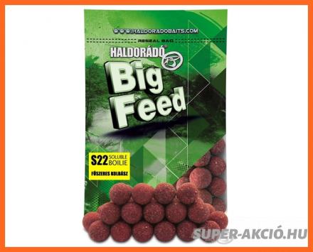 Haldorádó Big Feed S22 Soluble Oldódó Horgász Bojli Fűszeres Kolbász 22mm 800g