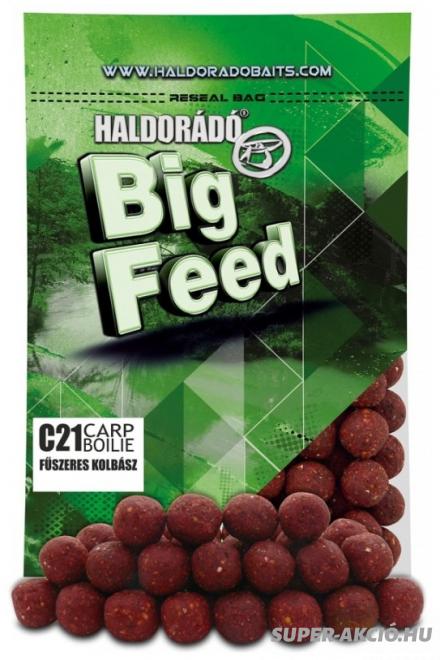 Haldorádó Big Feed 21mm 800gr Horgász Bojli Fűszeres Kolbászos 2