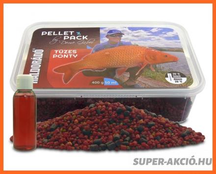 Haldorádó Horgász Pellet Pack Tüzes Ponty 400g + 50ml Aroma