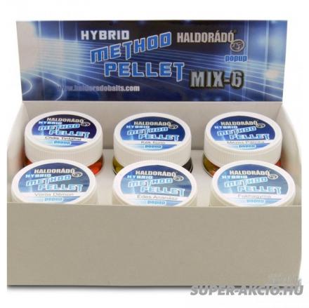 Haldorádó Hybrid Method Horgász Pellet 8mm 20gr 6 Íz Egyben 2